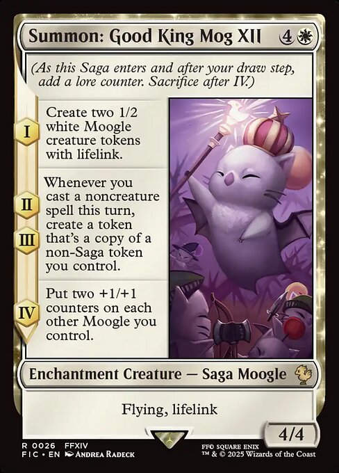 Summon: Good King Mog XII