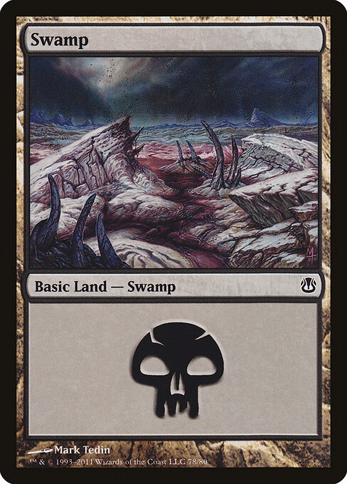 Swamp — Duel Decks: Ajani vs. Nicol Bolas #78, art by Mark Tedin
