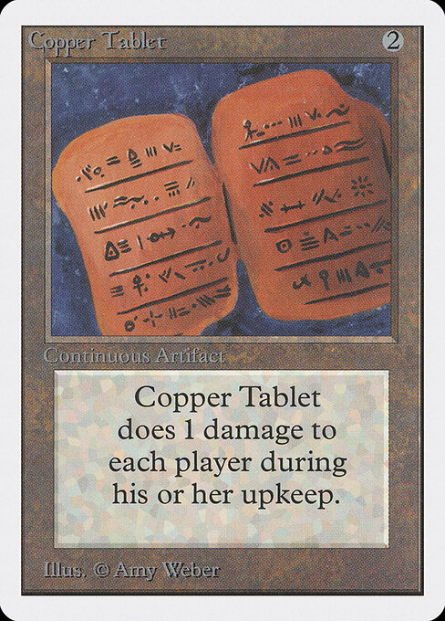 Copper Tablet — Unlimited Edition #239, art by Amy Weber