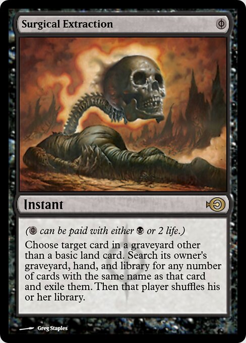 Surgical Extraction — Magic Online Promos #40072, art by Greg Staples