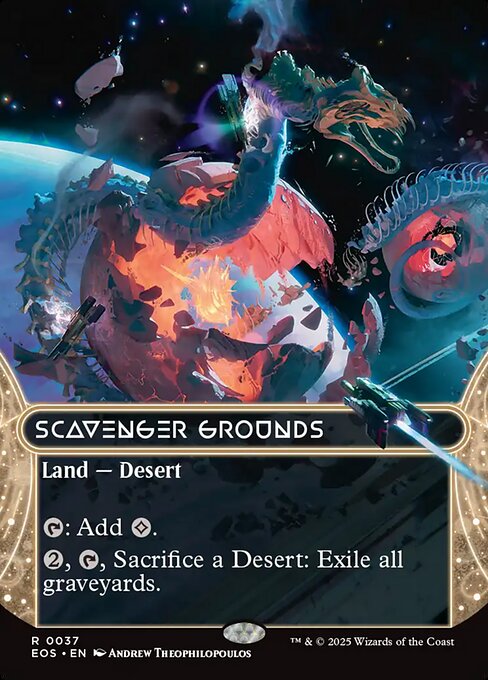 Scavenger Grounds — Edge of Eternities: Stellar Sights #37, art by Andrew Theophilopoulos