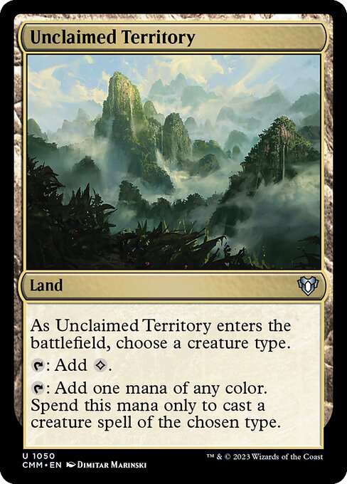 Unclaimed Territory — Commander Masters #1050, art by Dimitar Marinski