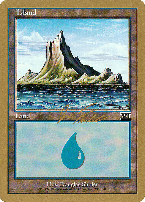 Island — World Championship Decks 2000 #jf335, art by Douglas Shuler