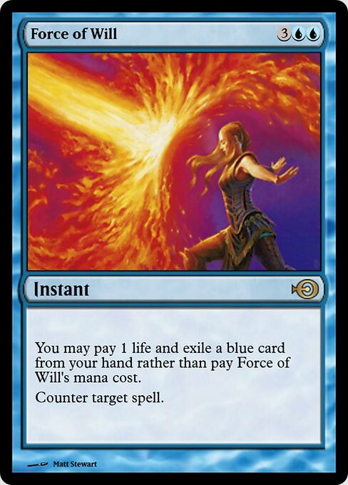 Force of Will — Magic Online Promos #43578, art by Matt Stewart