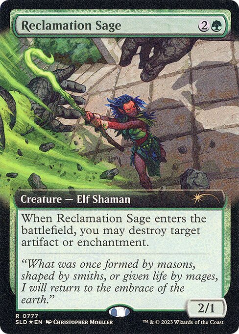 Reclamation Sage — Secret Lair Drop #777, art by Christopher Moeller