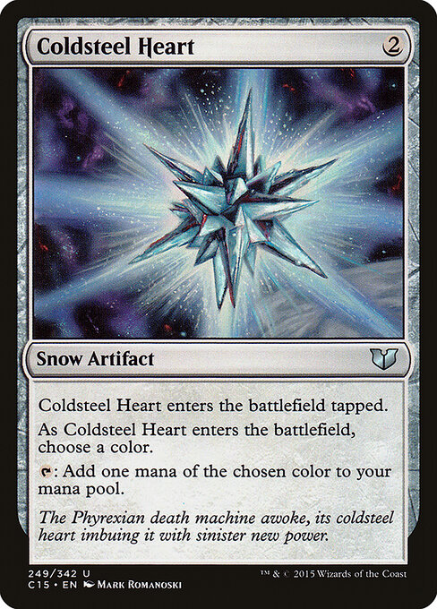 Coldsteel Heart — Commander 2015 #249, art by Mark Romanoski