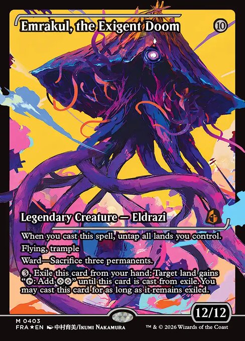 Emrakul, the Exigent Doom — Reality Fracture #403, art by Ikumi Nakamura