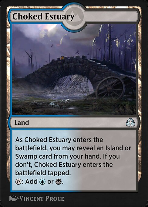 Choked Estuary — Shadows over Innistrad Remastered #264, art by Vincent Proce
