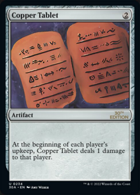 Copper Tablet — 30th Anniversary Edition #234, art by Amy Weber