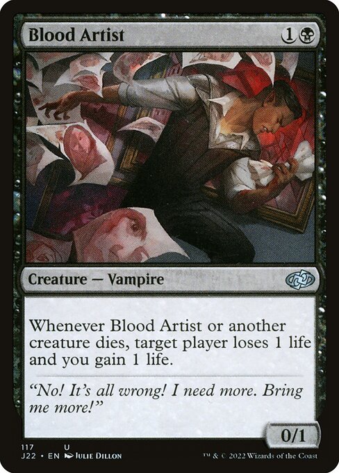 Blood Artist — Jumpstart 2022 #117, art by Julie Dillon