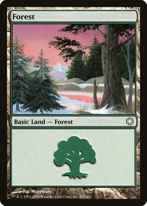 Forest — Coldsnap Theme Decks #383, art by Pat Lewis