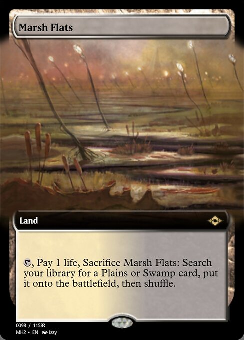 Marsh Flats — Magic Online Promos #91397, art by Izzy