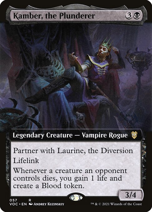 Kamber, the Plunderer — Crimson Vow Commander #57, art by Andrey Kuzinskiy