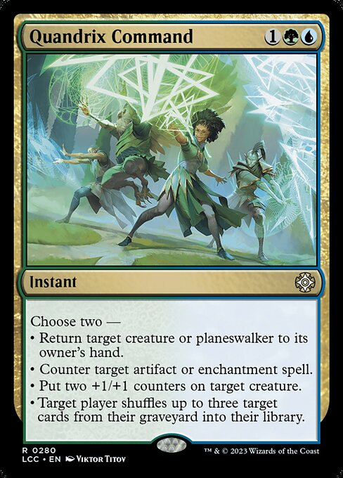 Quandrix Command — The Lost Caverns of Ixalan Commander #280, art by Viktor Titov