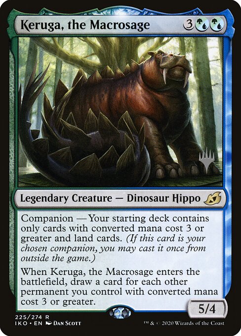 Keruga, the Macrosage — Ikoria: Lair of Behemoths Promos #225p, art by Dan Murayama Scott
