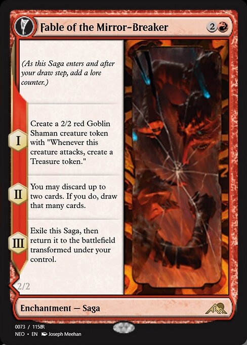 Fable of the Mirror-Breaker // Reflection of Kiki-Jiki — Magic Online Promos #98009, art by Joseph Meehan