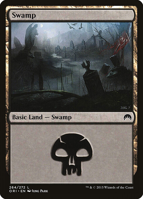 Swamp — Magic Origins #264, art by Jung Park