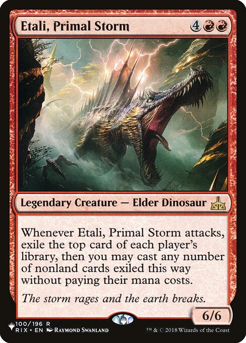 Etali, Primal Storm — The List #RIX-100, art by Raymond Swanland