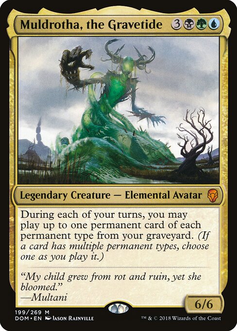 Muldrotha, the Gravetide — Dominaria #199, art by Jason Rainville