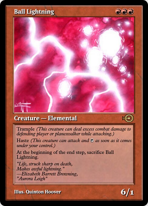 Ball Lightning — Magic Online Promos #35972, art by Quinton Hoover
