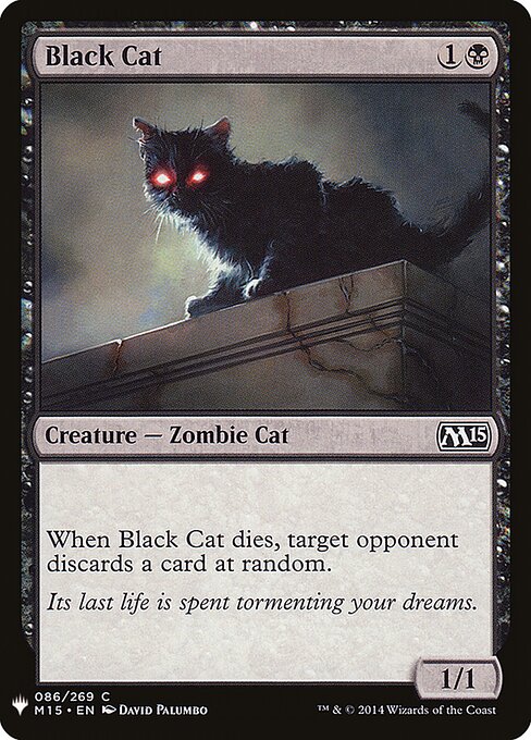 Black Cat — The List #M15-86, art by David Palumbo