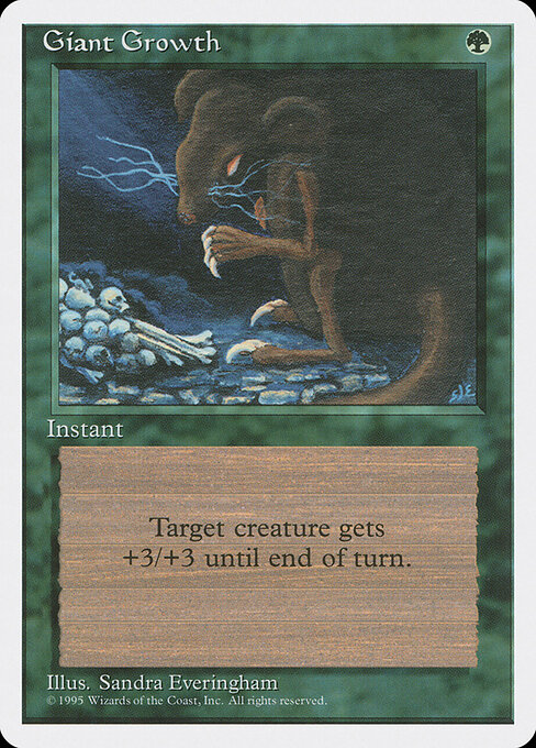 Giant Growth — Fourth Edition #248, art by Sandra Everingham