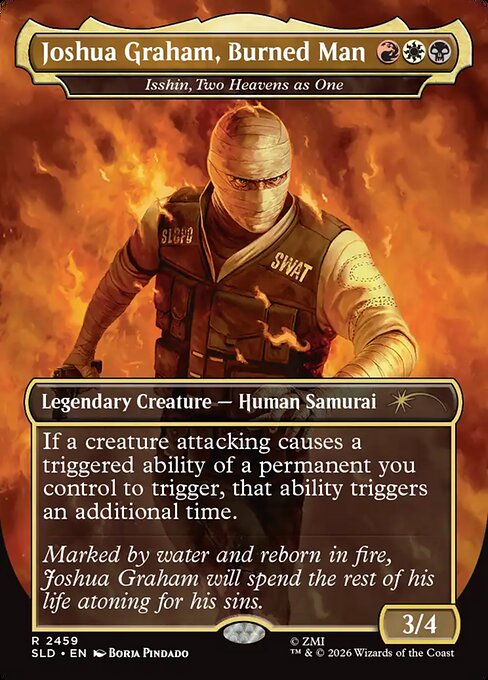 Isshin, Two Heavens as One — Joshua Graham, Burned Man — Secret Lair Drop #2459, art by Borja Pindado