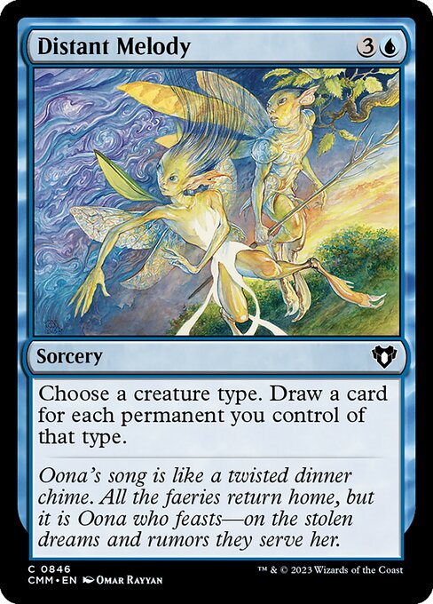 Distant Melody — Commander Masters #846, art by Omar Rayyan