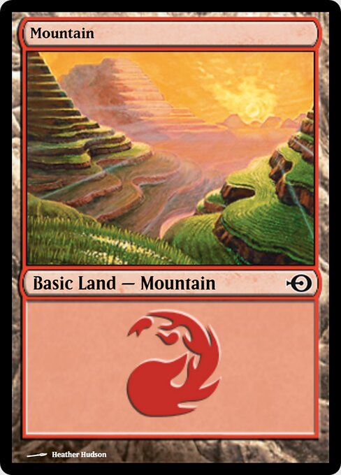 Mountain — Magic Online Promos #243, art by Heather Hudson