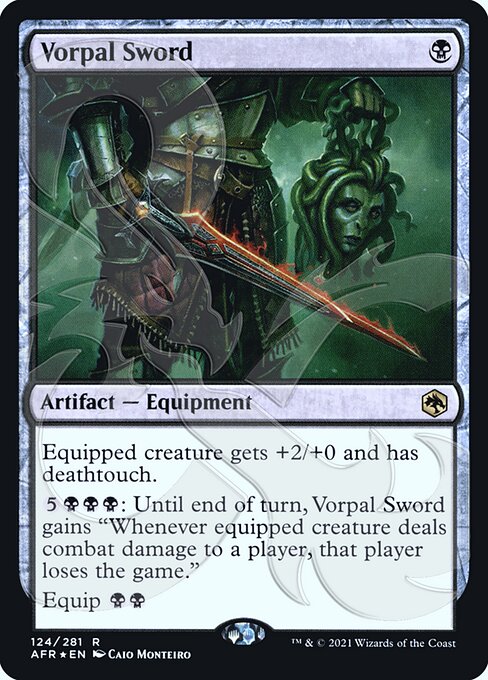 Vorpal Sword — Adventures in the Forgotten Realms Promos #124a, art by Caio Monteiro