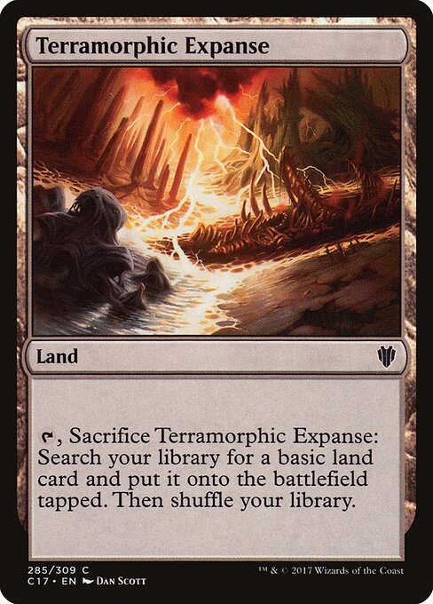 Terramorphic Expanse — Commander 2017 #285, art by Dan Murayama Scott