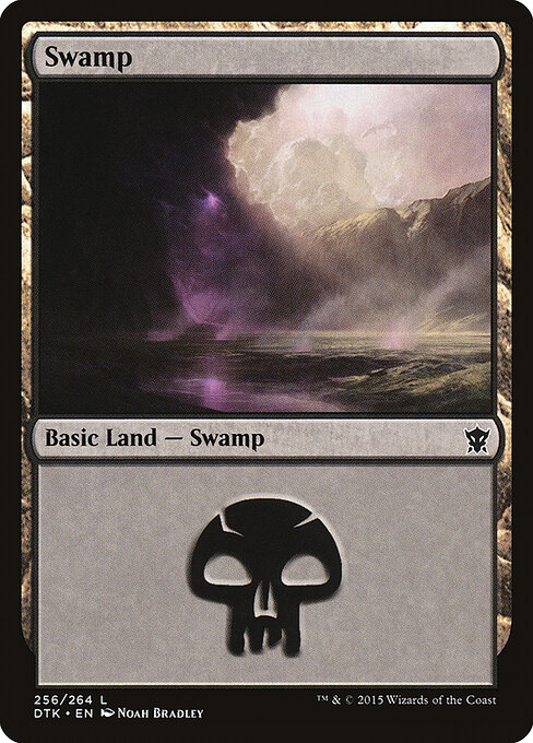 Swamp — Dragons of Tarkir #256, art by Noah Bradley