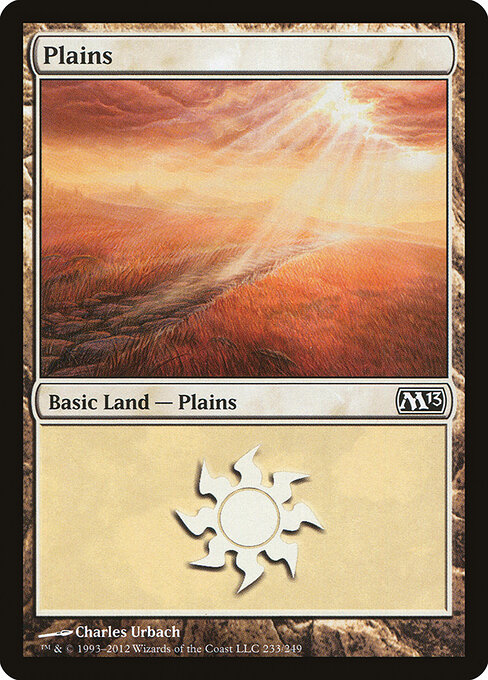 Plains — Magic 2013 #233, art by Charles Urbach