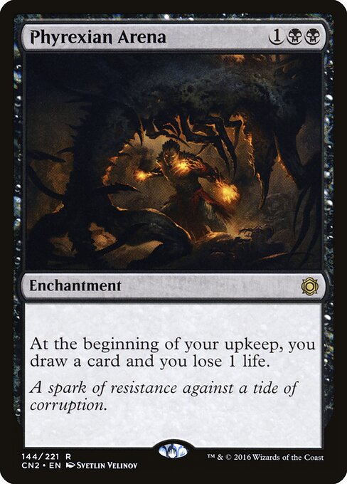 Phyrexian Arena — Conspiracy: Take the Crown #144, art by Svetlin Velinov