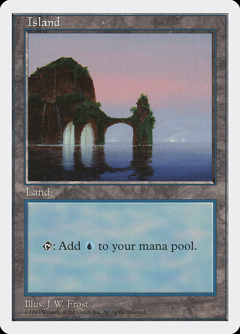 Island — Fifth Edition #434, art by J. W. Frost