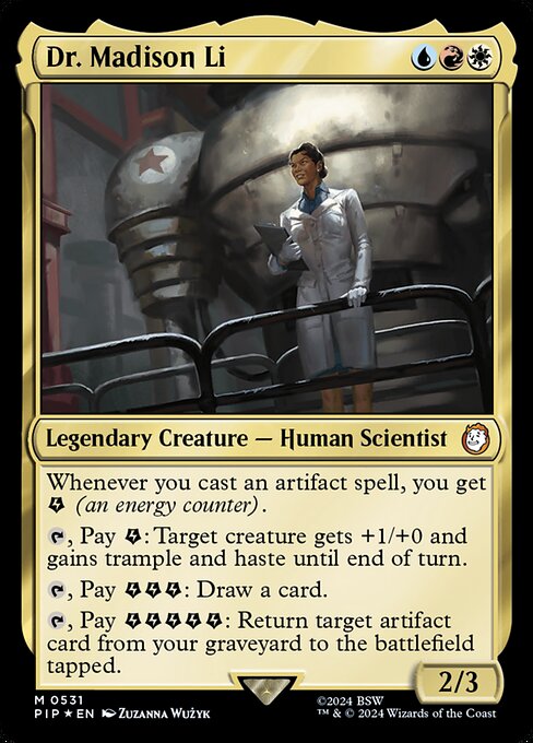 Dr. Madison Li — Fallout #531, art by Zuzanna Wużyk