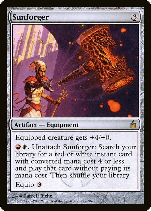 Sunforger — Ravnica: City of Guilds #272, art by Darrell Riche