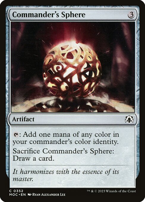 Commander's Sphere — March of the Machine Commander #352, art by Ryan Alexander Lee