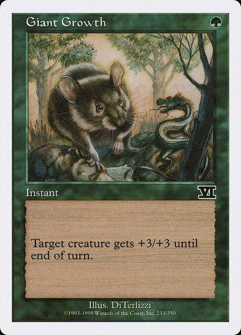 Giant Growth — Classic Sixth Edition #233, art by DiTerlizzi