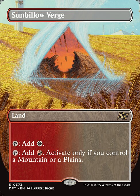 Sunbillow Verge — Aetherdrift #373, art by Darrell Riche