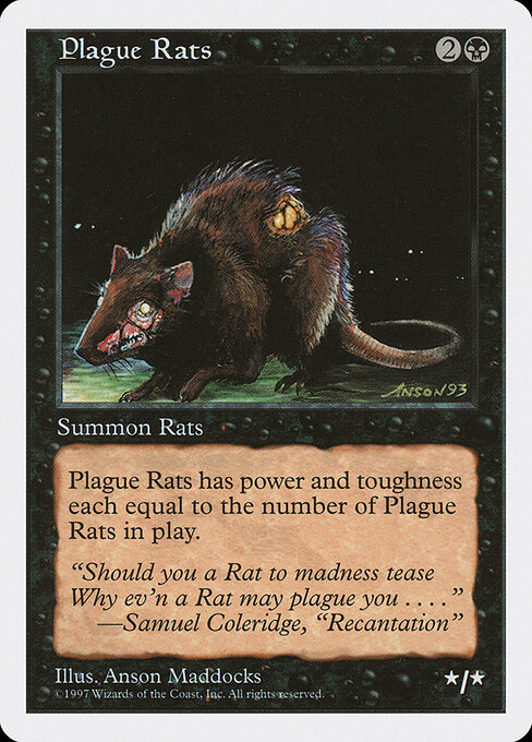 Plague Rats — Fifth Edition #188, art by Anson Maddocks