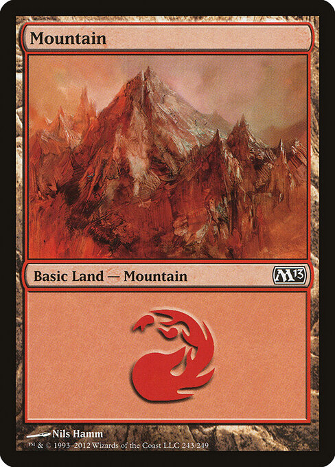 Mountain — Magic 2013 #243, art by Nils Hamm