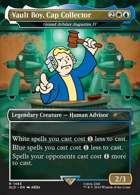 Grand Arbiter Augustin IV — Vault Boy, Cap Collector — Secret Lair Drop #1483, art by AKQA