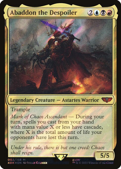 Abaddon the Despoiler — Warhammer 40,000 Commander #2, art by Johan Grenier