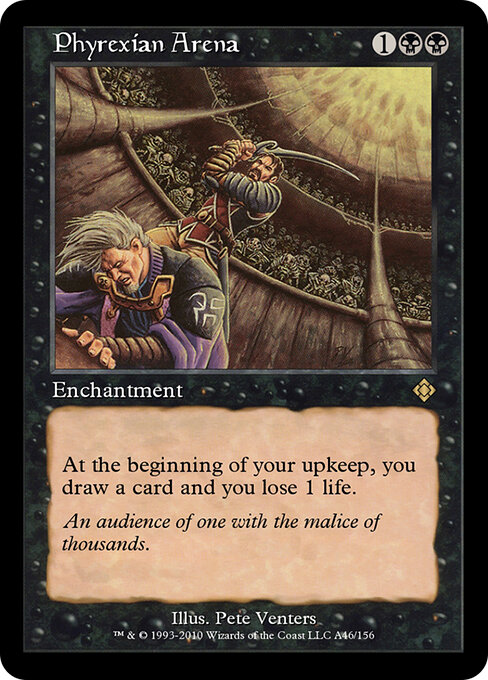 Phyrexian Arena — Magic Online Theme Decks #A46, art by Pete Venters