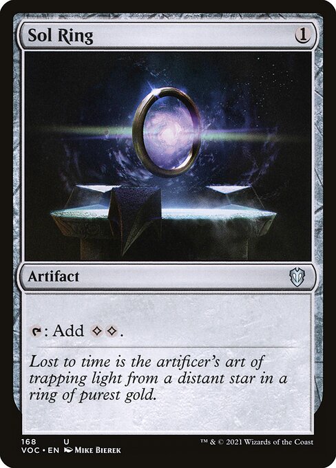 Sol Ring — Crimson Vow Commander #168, art by Mike Bierek