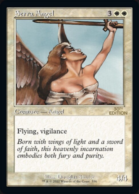 Serra Angel — 30th Anniversary Edition #336, art by Douglas Shuler