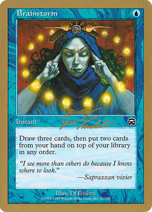 Brainstorm — World Championship Decks 2000 #jf61, art by DiTerlizzi