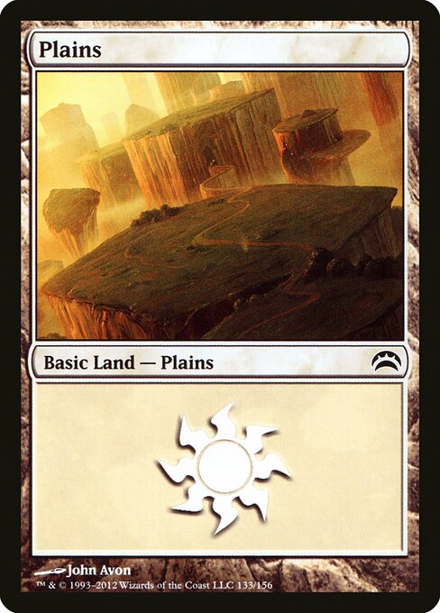 Plains — Planechase 2012 #133, art by John Avon