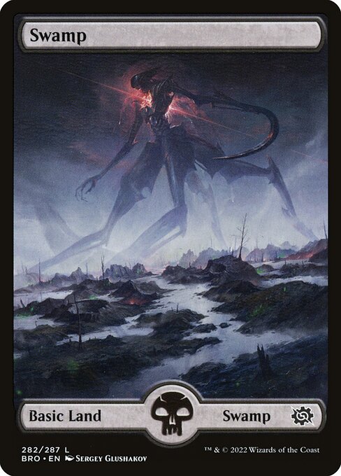 Swamp — The Brothers' War #282, art by Sergey Glushakov